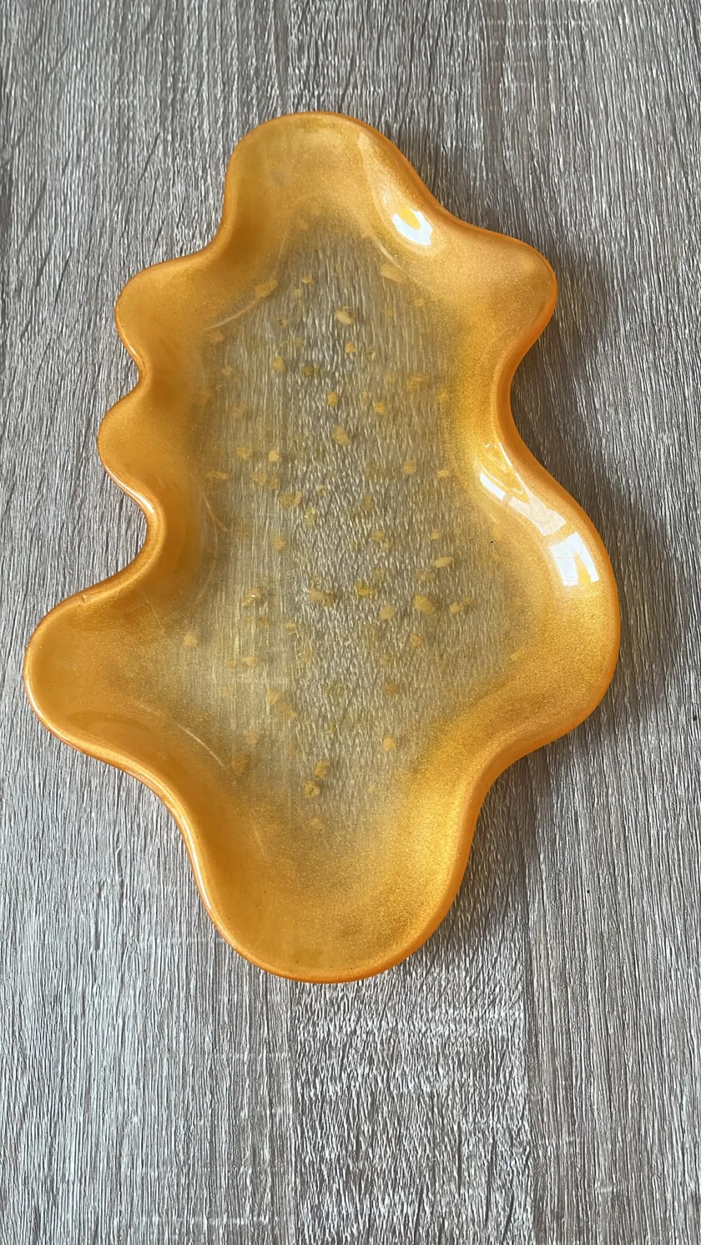 Tavă Decorativă Alungită Aurie